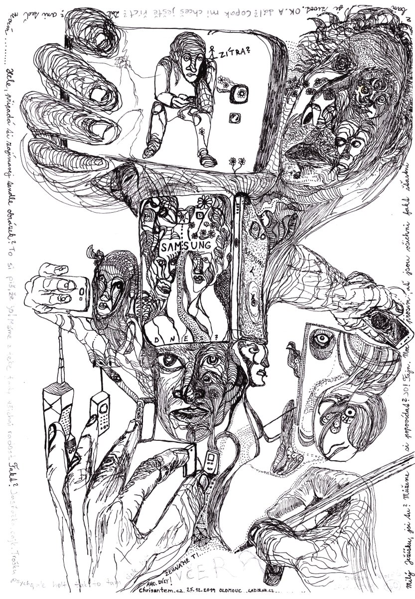Drawing for competition “Samsung yesterday, today and tomorow”, 2019